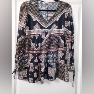 Y2K Style Lightweight Long Sleeve Blouse Size Medium By Maurices
